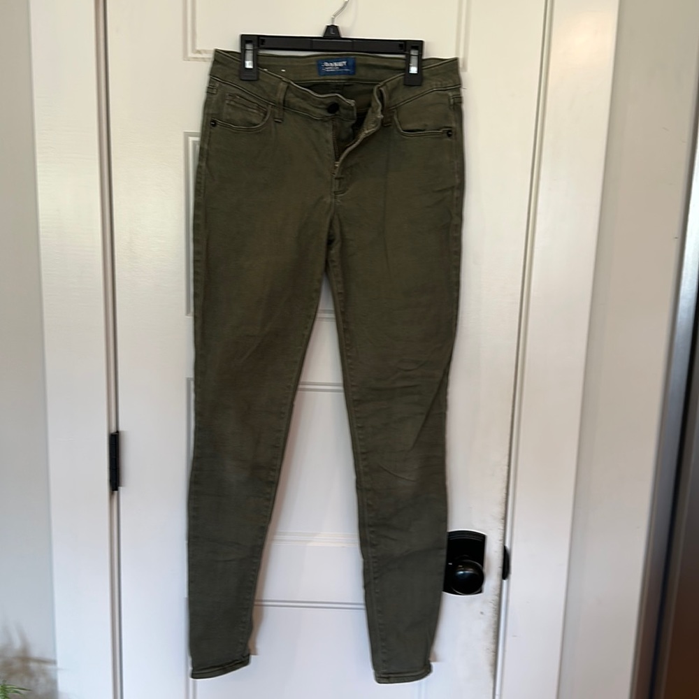 OLD NAVY olive color rockstar jeans sz 2r